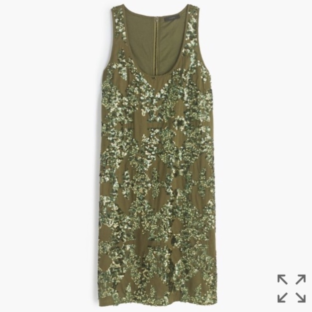 J.Crew Iridescent Sequin Shift Dress!